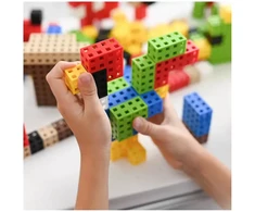 Meli Cube EDU 300 edukacinis konstruktorių rinkinys vaikams nuo 3 metų, skatina kūrybiškumą ir loginį mąstymą