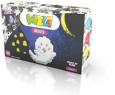 Meli Minis Ghost 250 dalių lavinamųjų konstruktorius vaikams nuo 4 metų, skatina kūrybiškumą, baltas