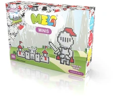 Meli Minis pilies konstruktorius 2in1 su 500 spalvotų kaladėlių, vaikams nuo 3 metų