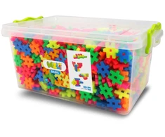 Meli Neon Basic 1200 dalių edukaciniai konstruktoriaus kaladėlės vaikams nuo 3 metų, neoninės spalvos