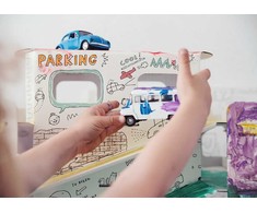Monumi 3D XXL automobilių stovėjimo spalvinimo knyga