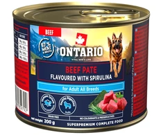 ONTARIO suaugusių šunų jautienos paštetas