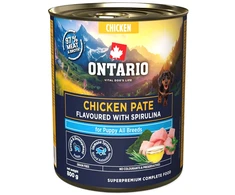 Ontario Puppy Vištienos paštetas su Spirulina 800g