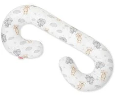 Nėščiosios pagalvė C formos su nuimamu užvalkalu Teddy bear