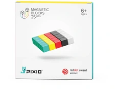 Pixio 25 magnetinių kubelių rinkinys kūrybai ir smulkių motorikos įgūdžių lavinimui, vaikams nuo 6 metų, įvairiaspalvis