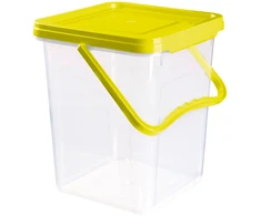 Plafor Ergonomiškas 9,1 l talpos žaislų dėžė vaikams nuo 3 metų, su permatomomis sienelėmis, žalia