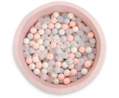 Plastikiniai kamuoliukai vaikų sausajam baseinui 50 vnt., skaidrūs