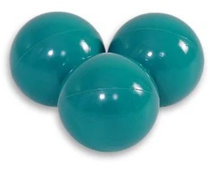 Plastikiniai kamuoliukai vaikų sausajam baseinui 50 vnt. tamsiai turkio spalvos