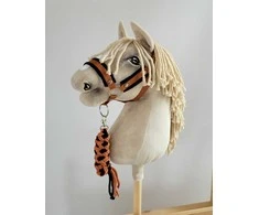 Super Hobby Horse Hobio žirgo kantaras ir pavadis – juoda/ruda