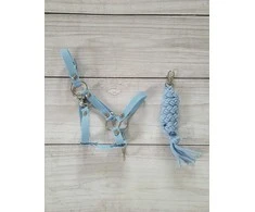 Super Hobby Horse Hobby Horse skirtas pavadėlis ir kamanos šviesiai mėlynos