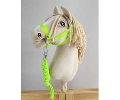 Super Hobby Horse hobby horse skirtas neoninis kantaras su pavadžiu
