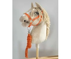 Super Hobby Horse Hobby Horse skirtas oranžinis kantaras su pavadėliu