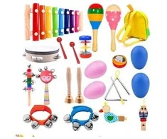 Ramiz Medinių muzikos instrumentų rinkinys vaikams