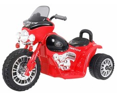 Ramiz Raudonas vaikų elektrinis motociklas Chopper
