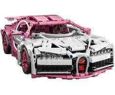 Ramiz Rožinių kaladėlių sportinis automobilis