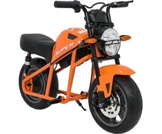 Vaikiškas elektrinis motociklas su 300W varikliu, LED žibintais, Bluetooth, nuo 3 metų, juodas