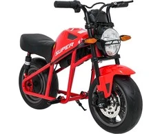 Vaikiškas elektrinis motociklas su 300W varikliu, LED žibintais, Bluetooth, nuo 3 metų, juodas