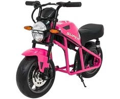 Vaikiškas elektrinis motociklas su 300W varikliu, LED žibintais, Bluetooth, nuo 3 metų, juodas
