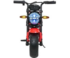 Vaikiškas elektrinis motociklas su 300W varikliu, LED žibintais, Bluetooth, nuo 3 metų, juodas