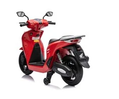 Vaikiškas elektrinis motoroleris Honda SH125i su LED šviesomis ir Bluetooth, nuo 3 metų, juodas