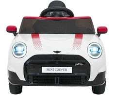 Vaikiškas Mini Cooper elektromobilis su 2x35W varikliais, 3 greičiai, saugos mygtukas, nuo 3 metų