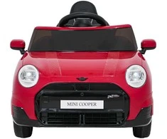 Vaikiškas Mini Cooper elektromobilis su 2 greičiais, saugos mygtuku, nuo 3 metų, juodas