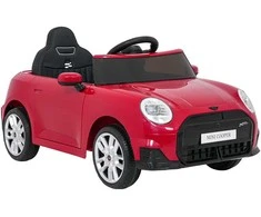 Vaikiškas Mini Cooper elektromobilis su 2 greičiais, saugos mygtuku, nuo 3 metų, juodas