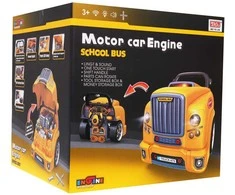 Ramiz Žaislinis mokyklinis autobusas mechanikui