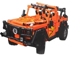 Ramiz Žaislinis raudonas R/C bekelės automobilis