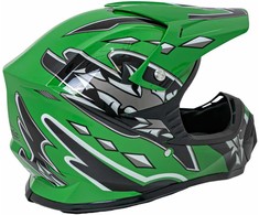 Ramiz Žalias Enduro motociklininko šalmas L