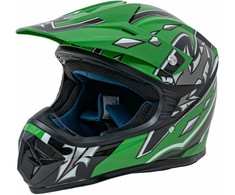 Ramiz Žalias Enduro motociklininko šalmas L