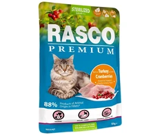 RASCO Premium RASCO indykas su spanguolėmis katėms