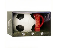 Sprintigo Didelė futbolo formos puodelis su 700 ml talpa, futbolo gerbėjams