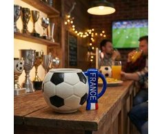Sprintigo Didelė futbolo formos puodelis su 700 ml talpa, futbolo gerbėjams