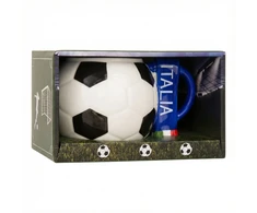 Sprintigo Didelis futbolo formos puodelis su 700 ml talpa, futbolo gerbėjams, juodas
