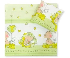 Patalynės komplektas kūdikiui Teddy Bear su balionu – jaukumui ir saldiems sapnams.