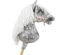 Super Hobby Horse Medinis hobio arkliukas pilkas su balta karčia