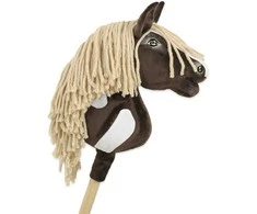 Super Hobby Horse Hobby Horse lazdelinis arkliukas Super Premium western IV tamsiai rudas A4