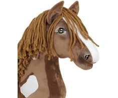 Super Hobby Horse Žaislinis arkliukas vaikams rudas su lazdele