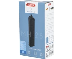 Zolux Mini akvariumo šildytuvas, 25 W, skirtas 10–25 l talpai, juodas
