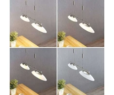 2 lempučių pritemdomas LED linijinis pakabinamas šviestuvas Judie