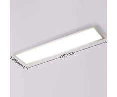 „Arcchio Lysander“ LED panelė, CCT 119cm 58W, sidabrinė