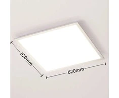 „Arcchio Lysander“ LED panelė, CCT, 62 cm, sidabrinė