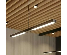 Pakabinamas šviestuvas Arcchio Rontan LED pakabinamas biuro šviestuvas, juodas