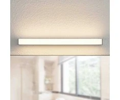 Archchio Djamal LED sieninis šviestuvas, IP44, chromas, 53 cm