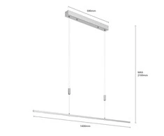 Pakabinamas šviestuvas Arnik LED pakabinamas valgomojo šviestuvas, reguliuojamas, 140 cm