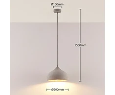 Betoninis pakabinamas šviestuvas Morton, Ø 29 cm