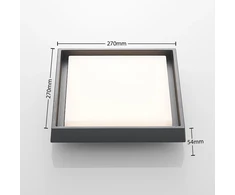 Birta LED lauko lubinis šviestuvas, kampinis, 27 cm