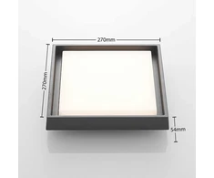 Birta LED lauko lubinis šviestuvas, kampinis, 27 cm