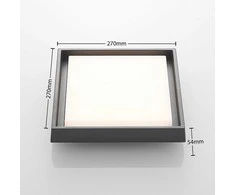 Birta LED lauko lubinis šviestuvas, kampinis, 27 cm